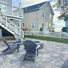 Backyard-Patio-Fire-Pit-Sod-Installation-in-Milford-CT 0